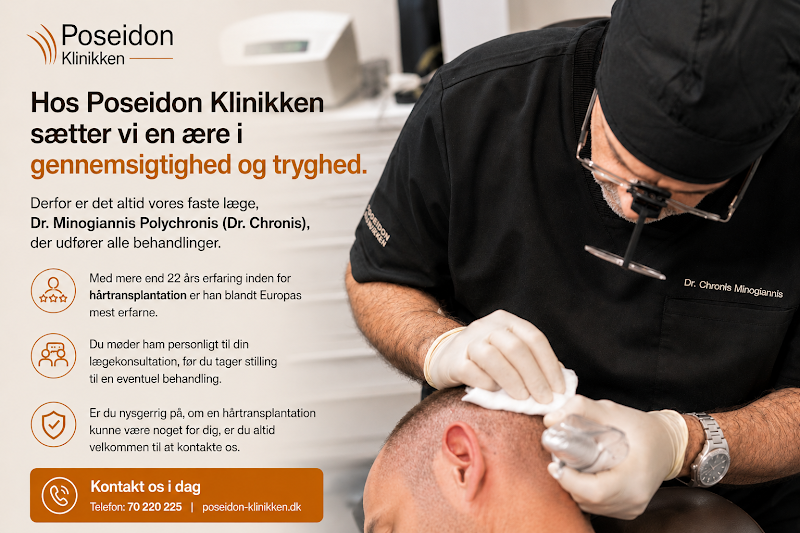 Poseidon-Klinikken | Hair Transplant | 1756 København